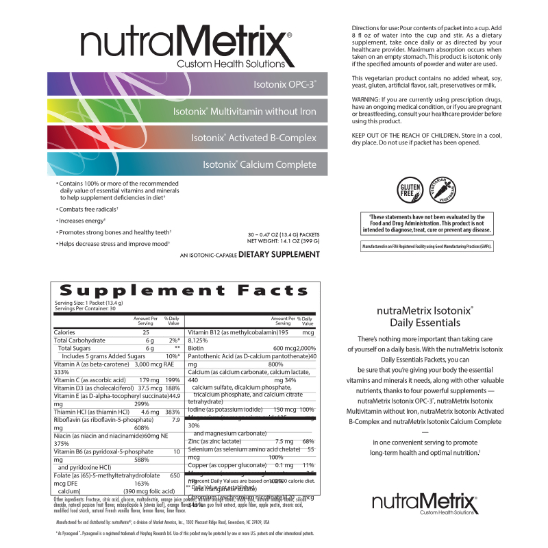 nutraMetrix Isotonix® Daily Essentials Packets