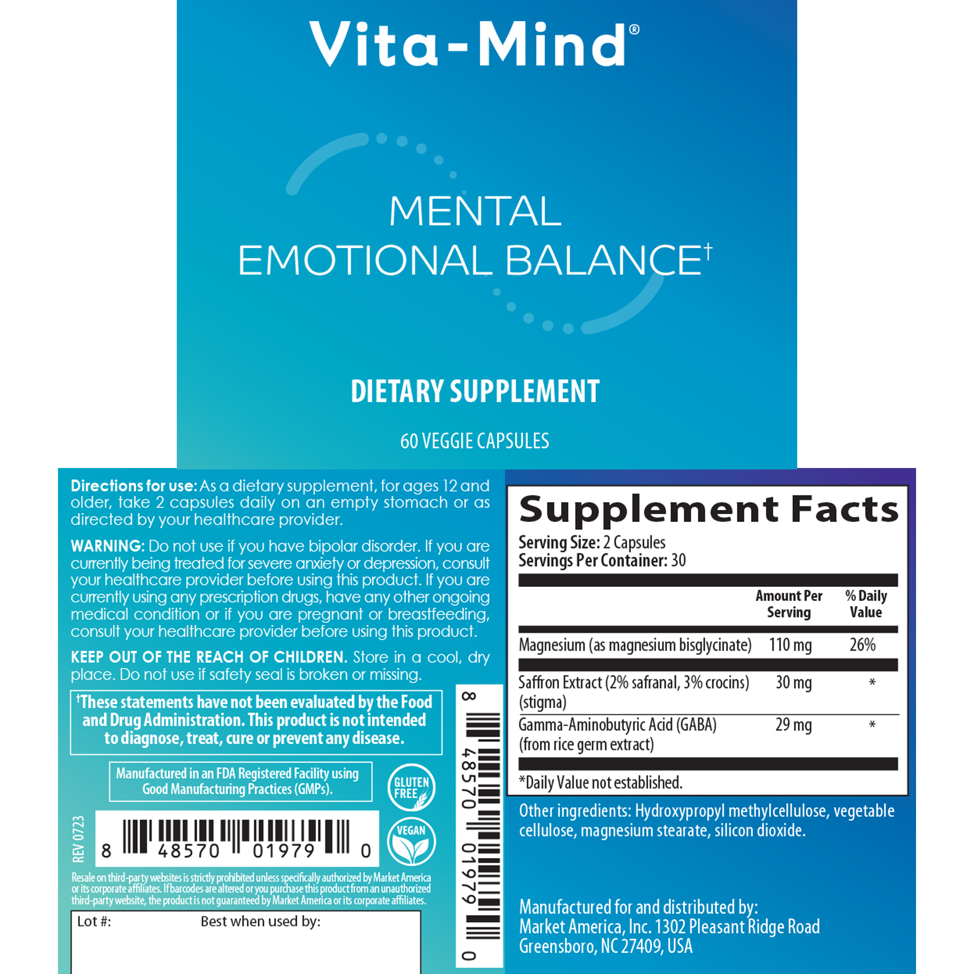 nutraMetrix Vita-Mind® Mental Emotional Balance