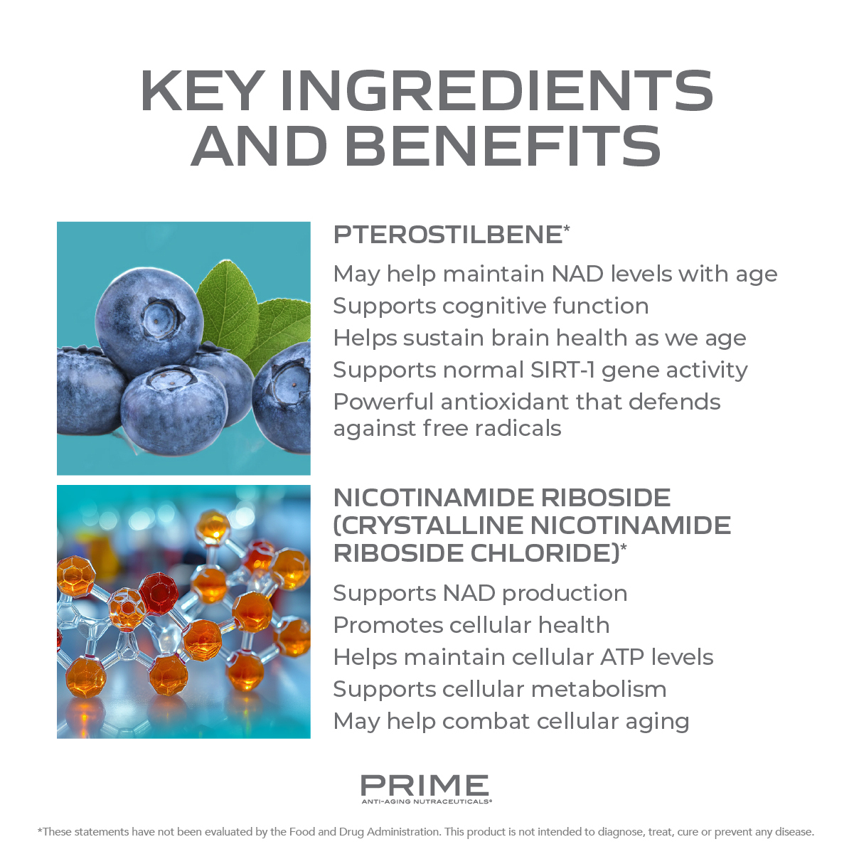 Prime Anti-Aging Nutraceuticals® NAD+