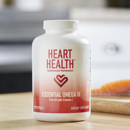Heart Health™ Essential Omega III Fish Oil with Vitamin E