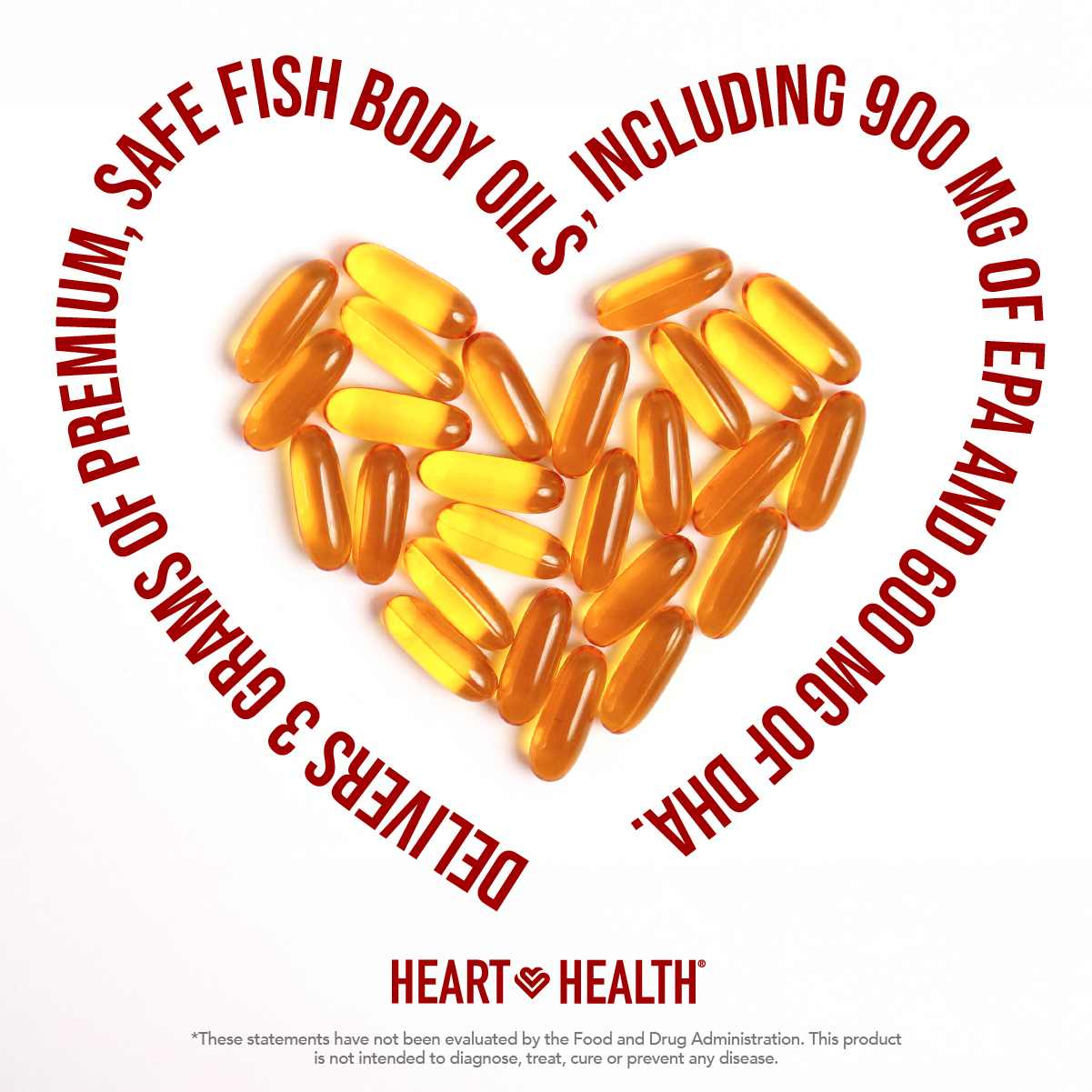 Heart Health™ Essential Omega III Fish Oil with Vitamin E