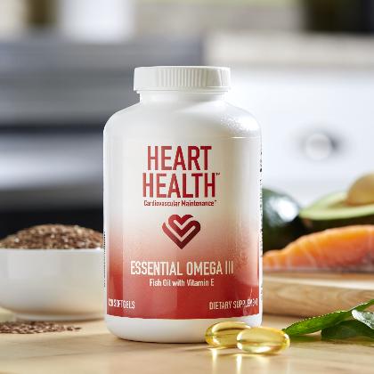 Heart Health™ Essential Omega III Fish Oil with Vitamin E