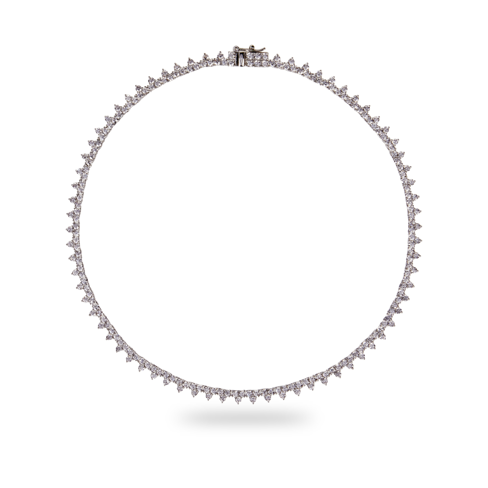 CHARLOTTE – Cluster Tennis Necklace