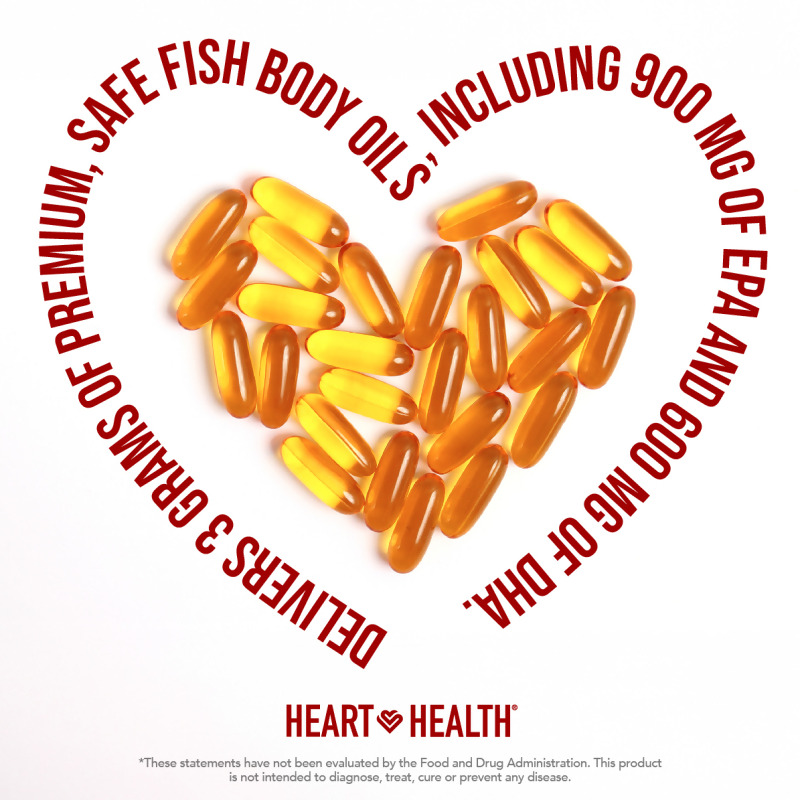nutraMetrix&reg; Heart Health&trade; Essential Omega III Fish Oil with Vitamin E
