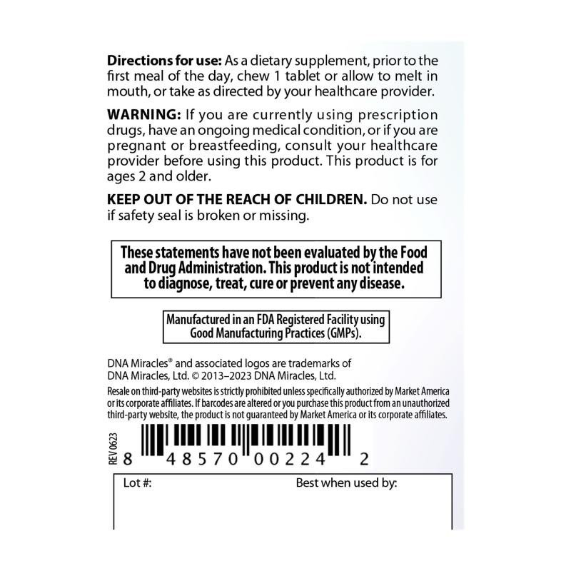 nutraMetrix DNA Miracles&reg; Chewable Probiotics
