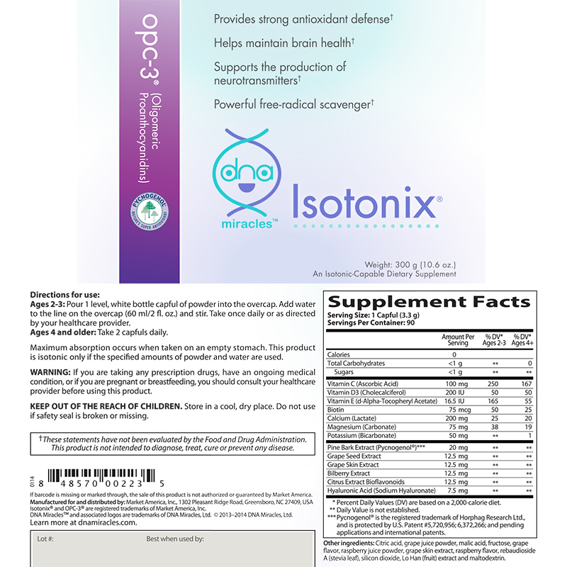 nutraMetrix DNA Miracles Isotonix OPC-3®