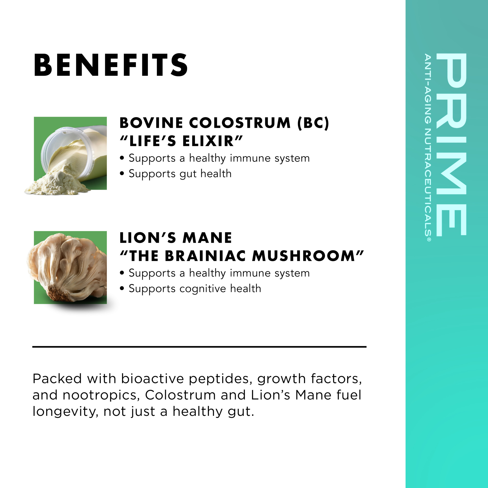 Prime™ Colostrum with Lion's Mane