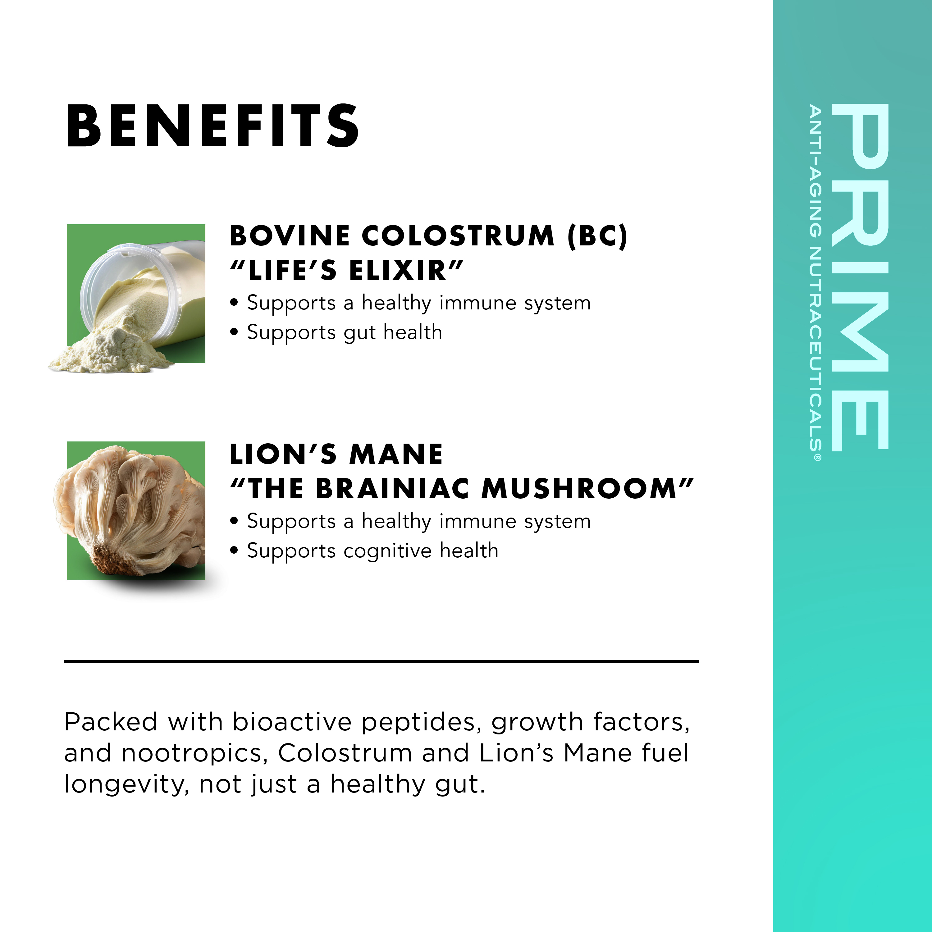 Prime™ Colostrum with Lion's Mane