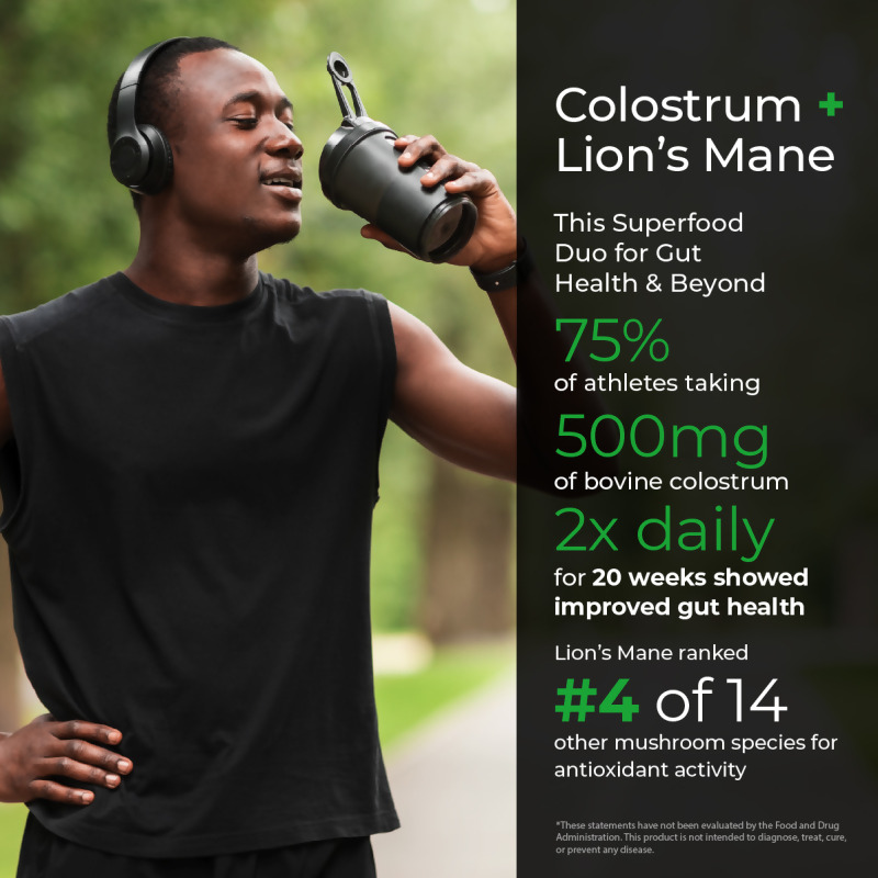 nutraMetrix&reg; Prime Colostrum with Lion’s Mane