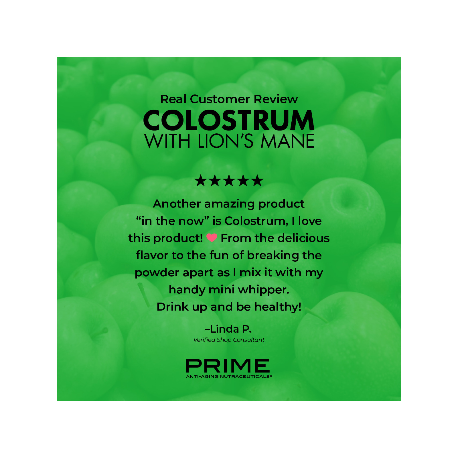nutraMetrix® Prime Colostrum with Lion’s Mane