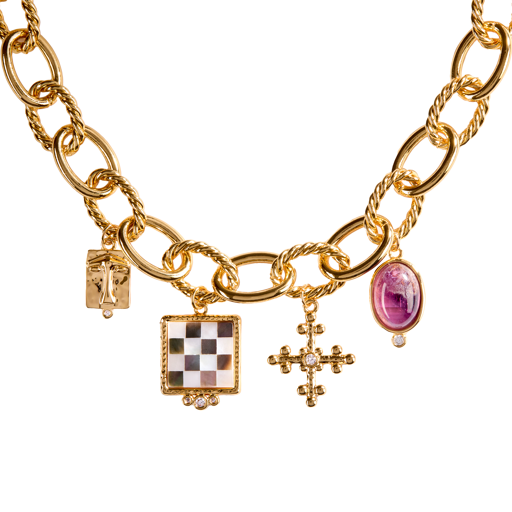 IVY – Chunky Charm Necklace