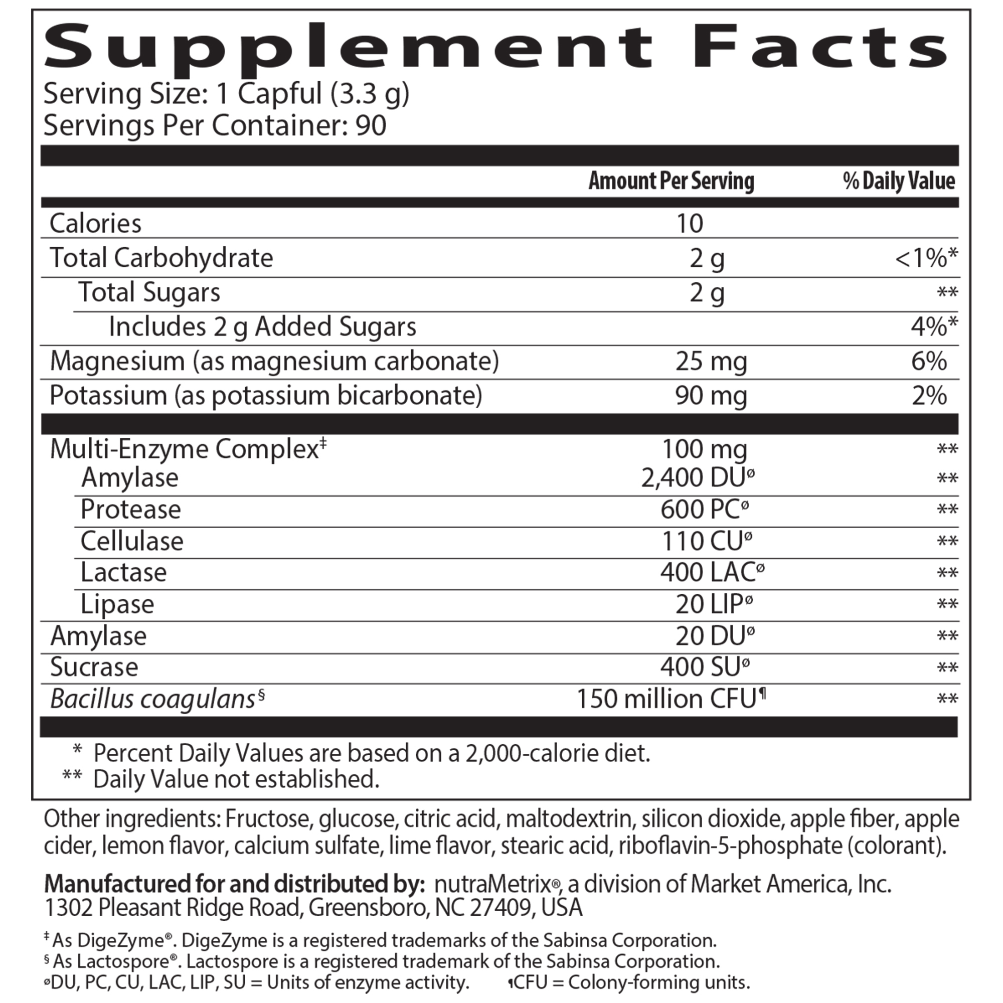 nutraMetrix Isotonix® Digestive Enzymes with Probiotics