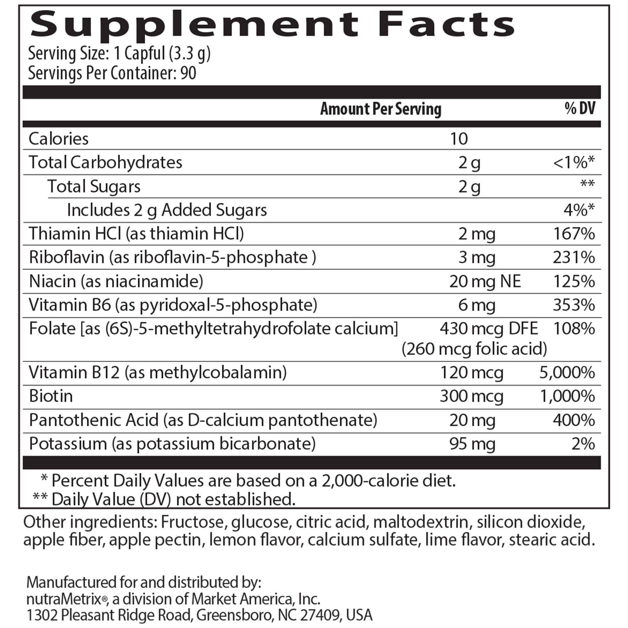 nutraMetrix Isotonix® Activated B-Complex