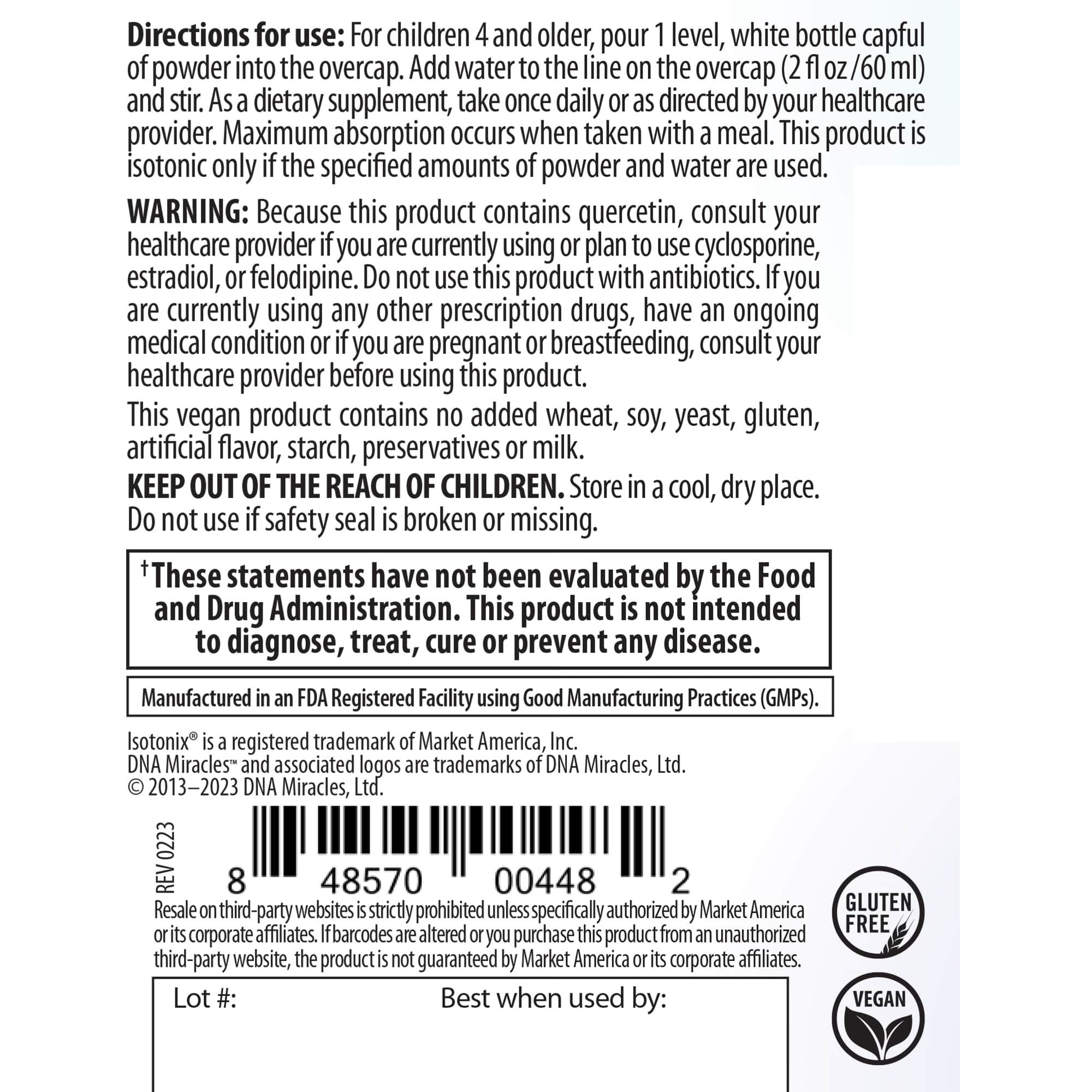 nutraMetrix DNA Miracles Isotonix® Vision