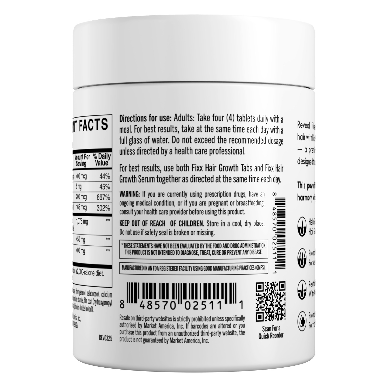 nutraMetrix® Fixx Hair Growth
