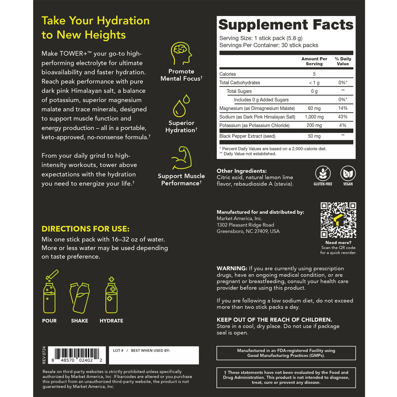 nutraMetrix® Tower+™ Electrolyte Mix
