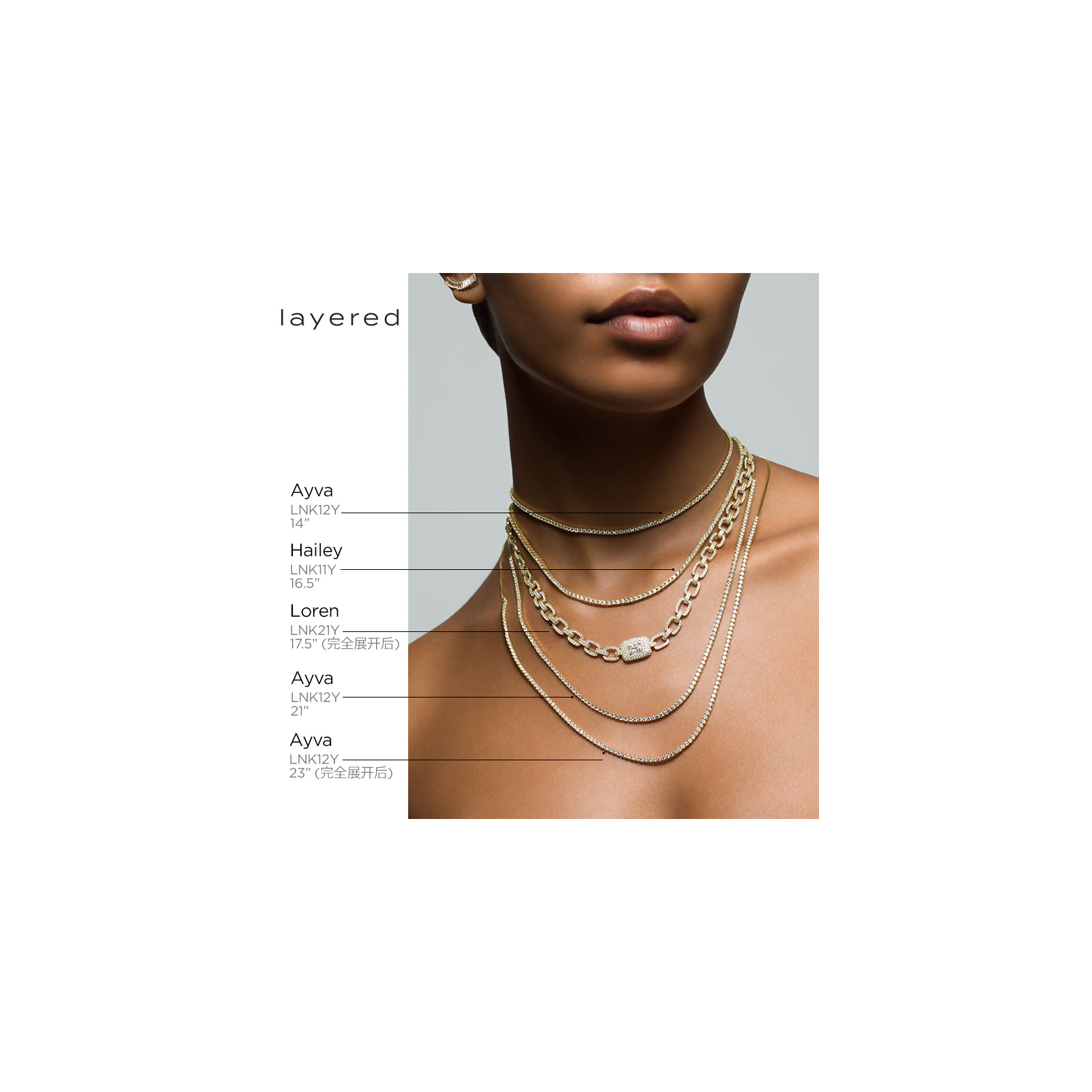 AYVA - Round Cut Tennis Choker