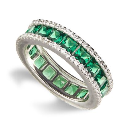 JOY - Princess Cut Eternity Band - (FINAL SALE)