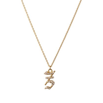 INITIAL – Gothic Letter Necklace