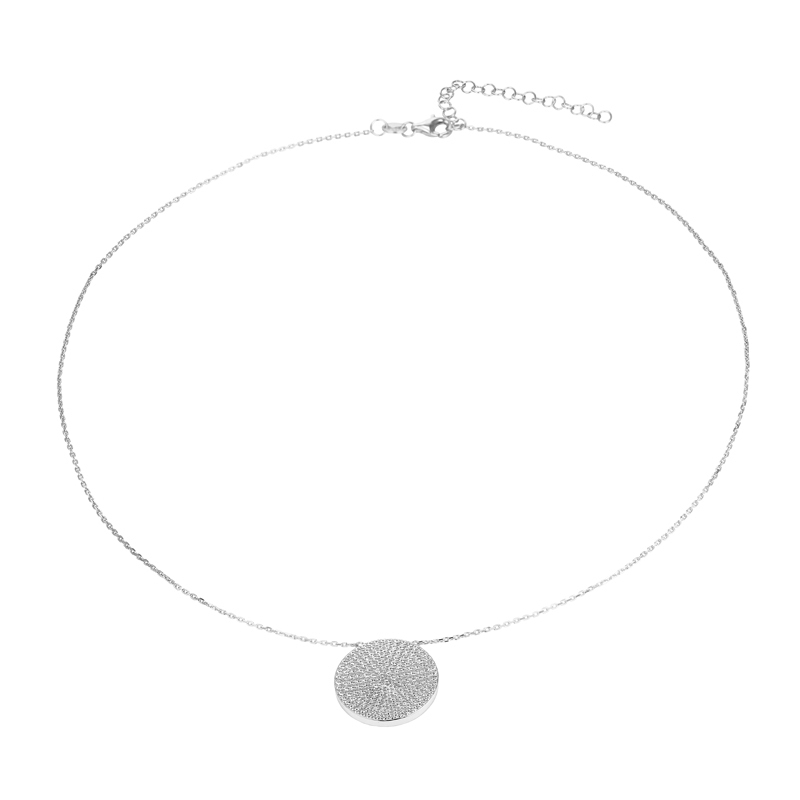 KAMILA - Pave Coin Pendant