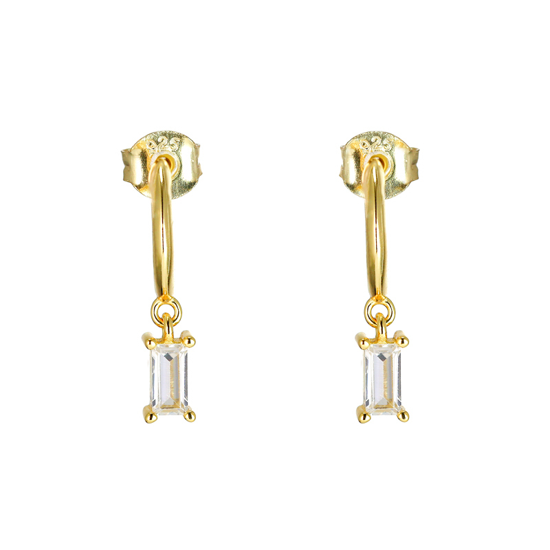 INA - Baguette Hoop Earrings (SPECIAL)