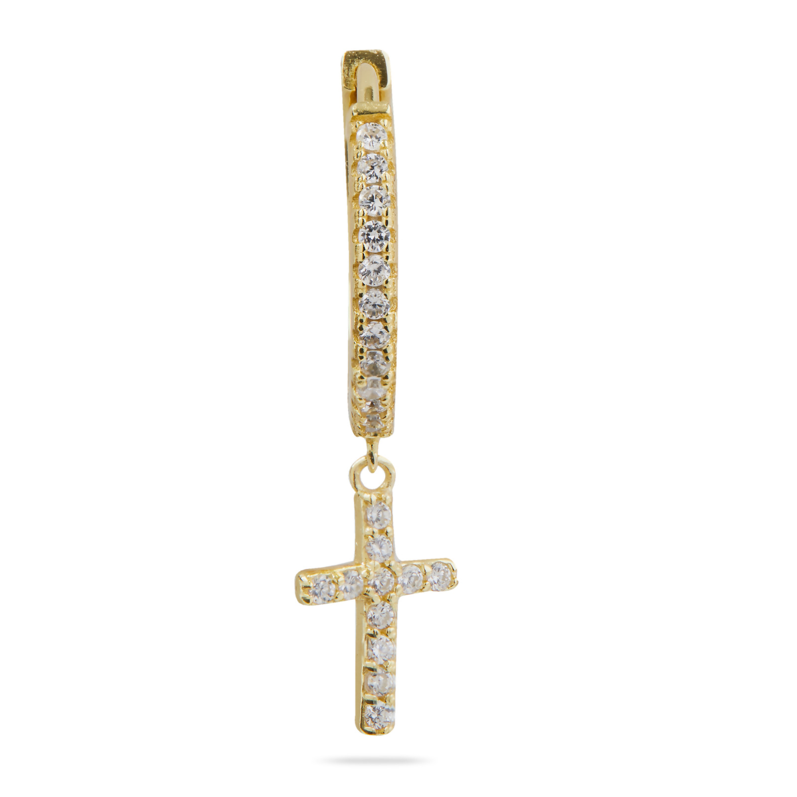BRANDI - Cross Huggie Earring