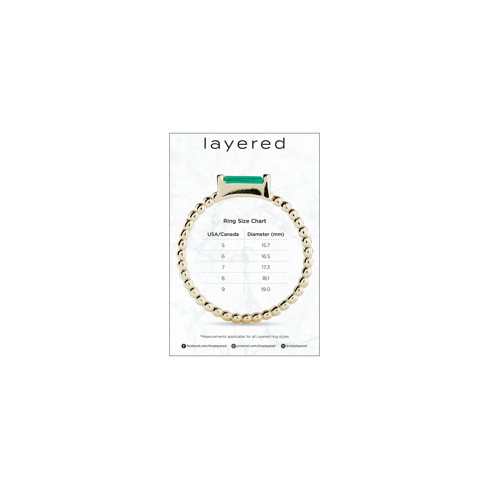 NAOMI - Sleek Trillion Ring (FINAL SALE)