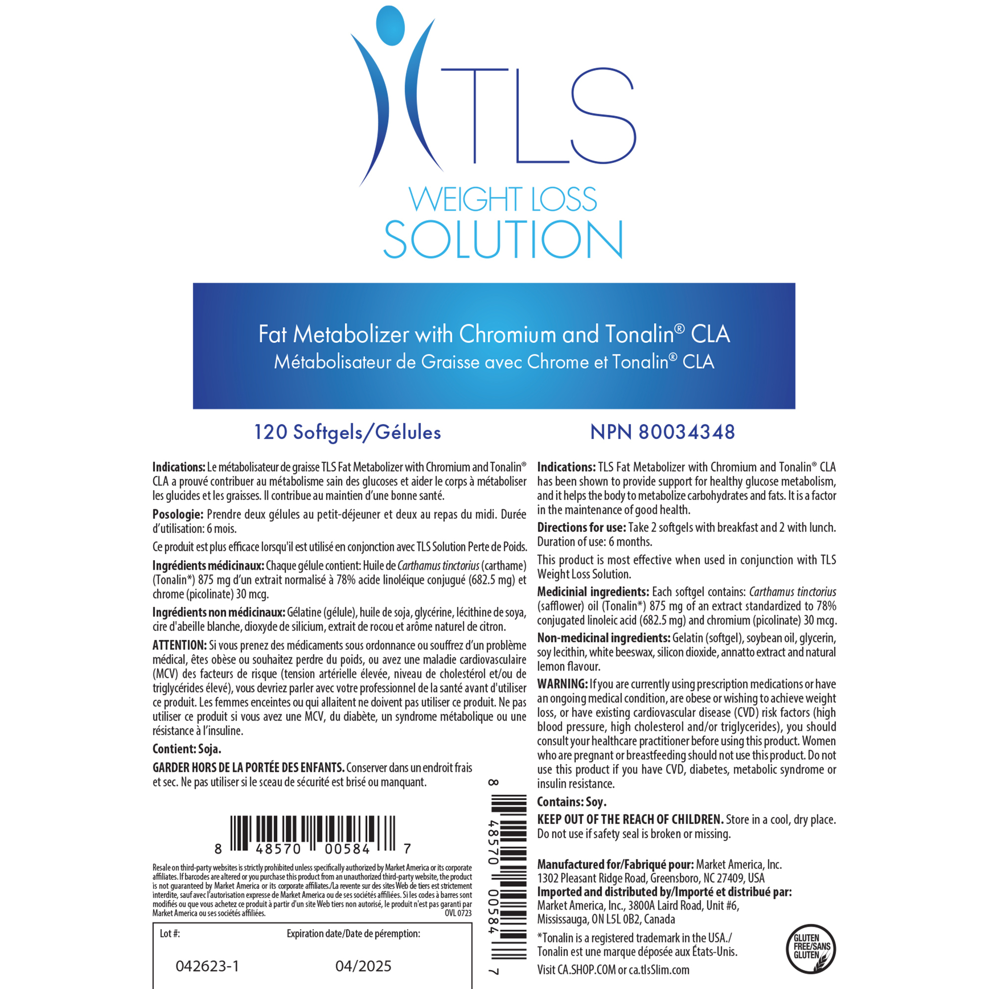 TLS Fat Metabolizer with Chromium and Tonalin CLA