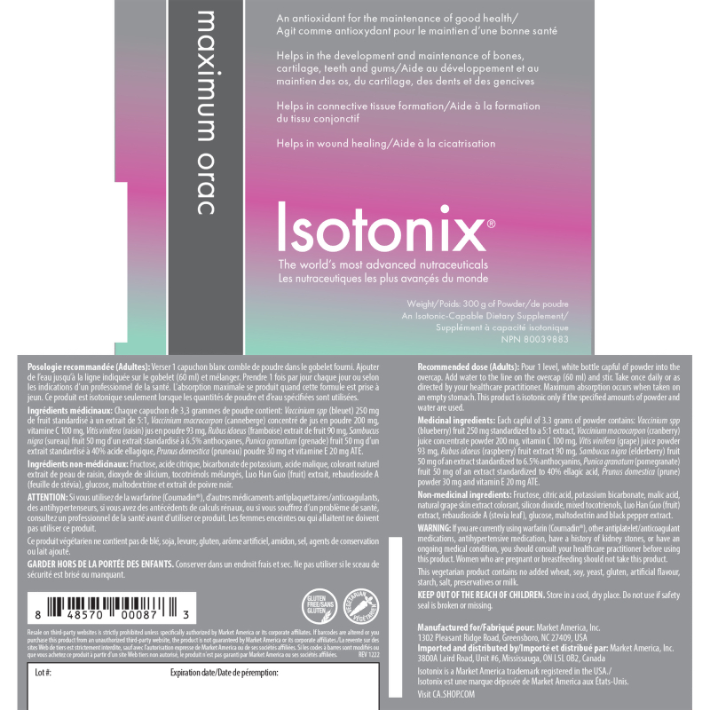 Isotonix Maximum ORAC