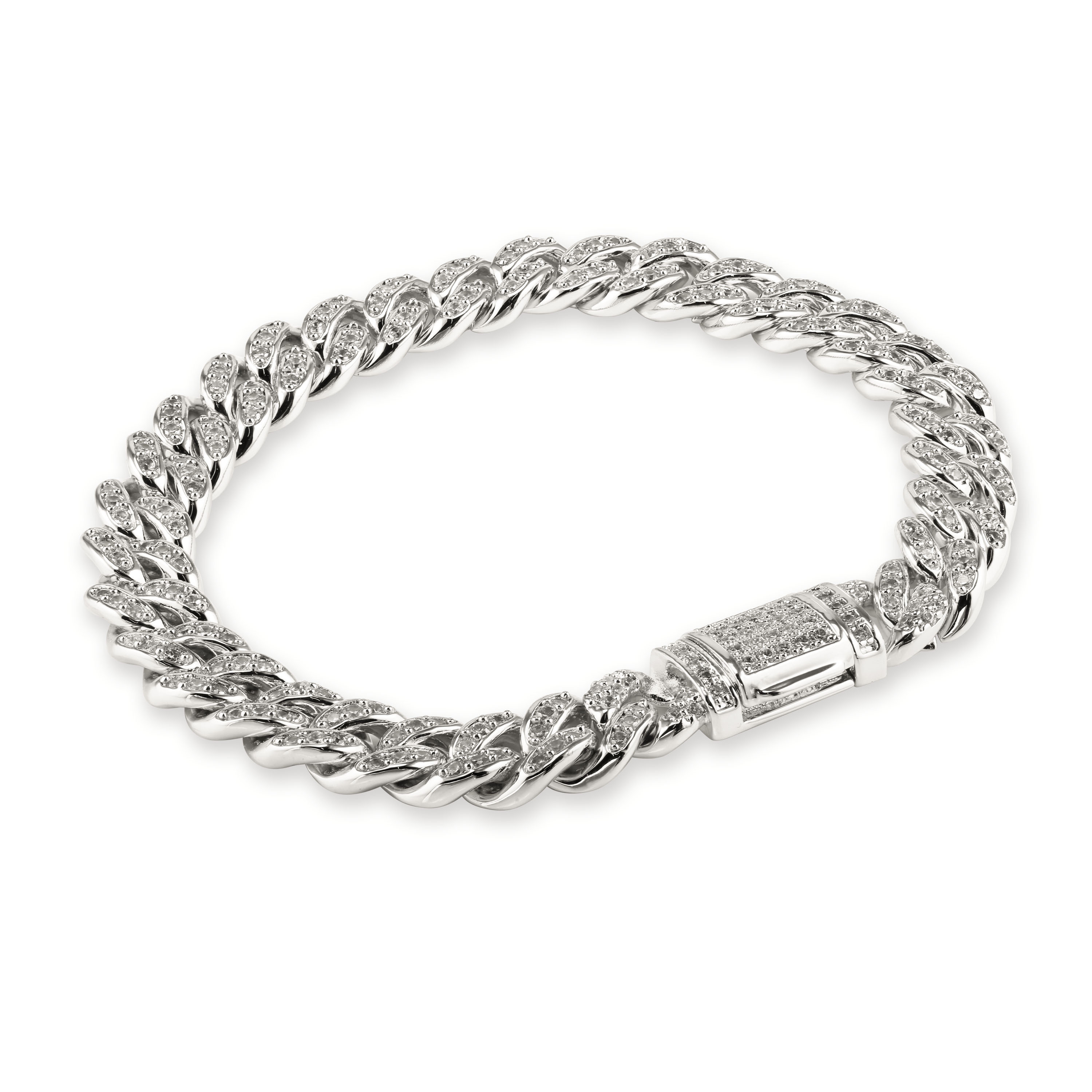 SELENA – Pave Cuban Link Bracelet