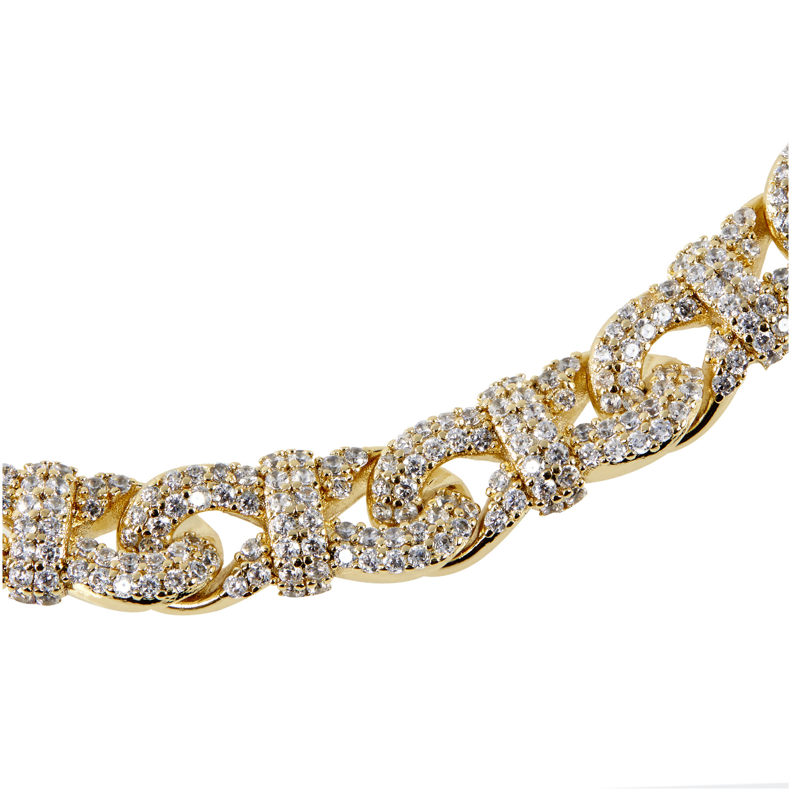 LO – Pavé Infinity Link Collar Necklace