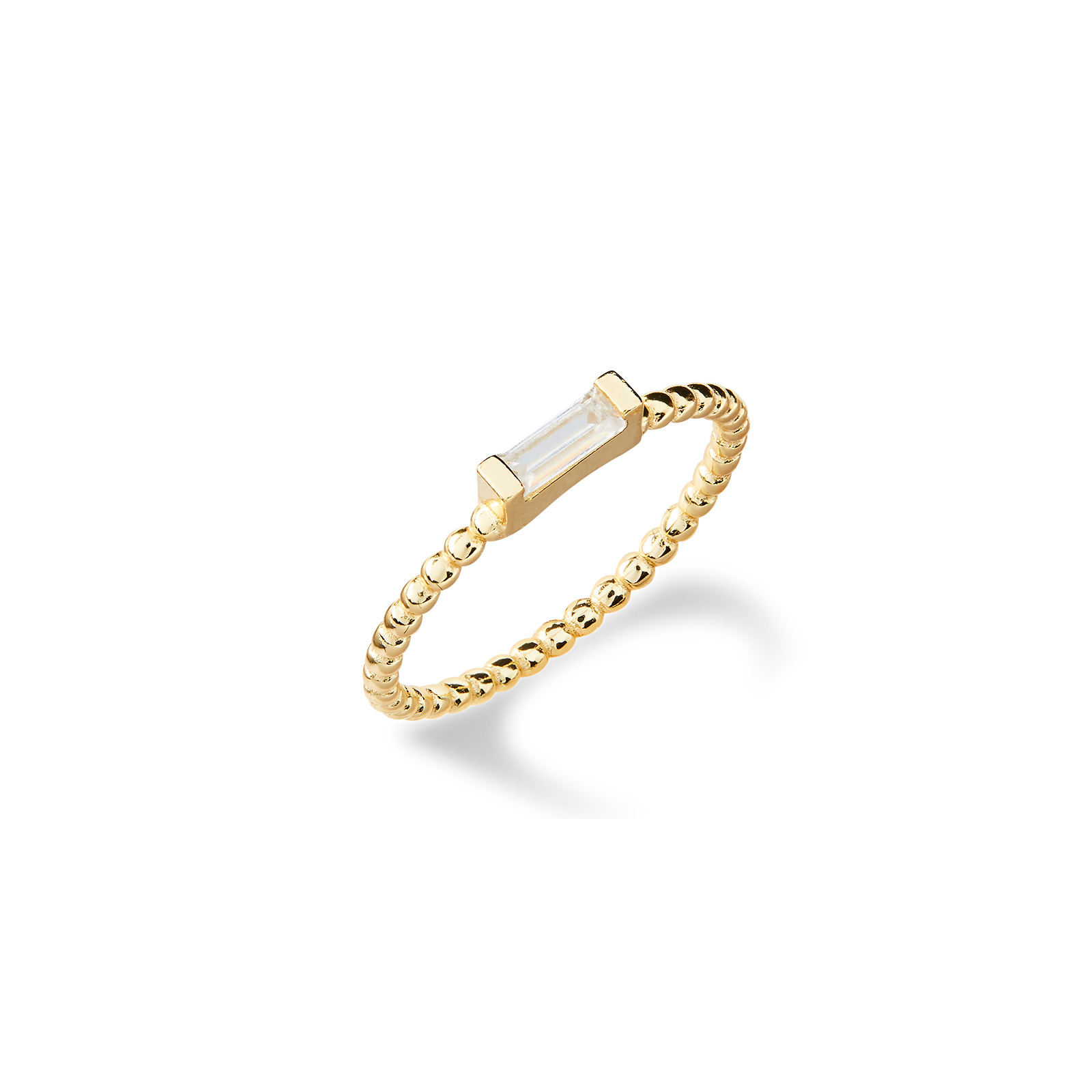 ADRIENNE - Spiraled Baguette Ring