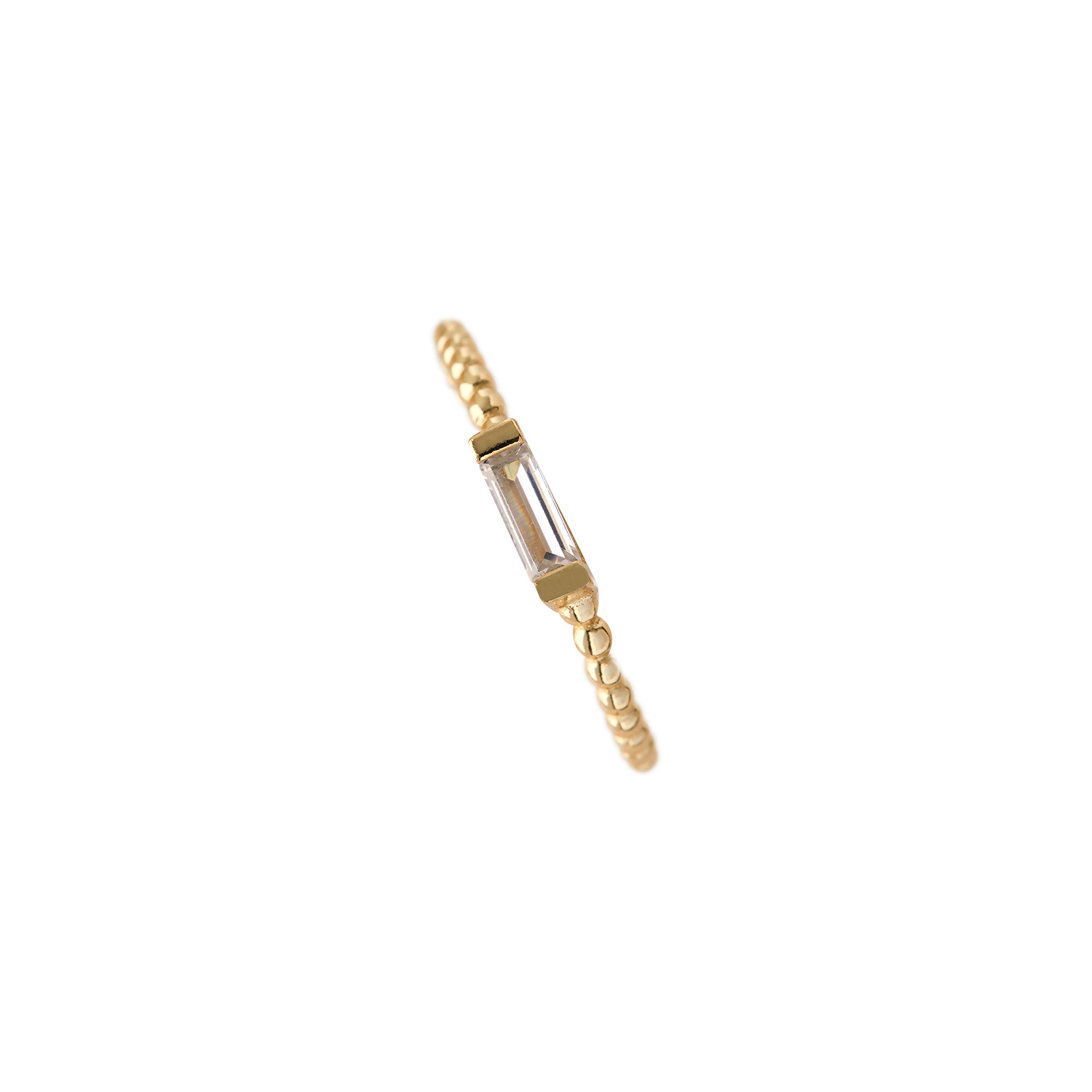 ADRIENNE - Spiraled Baguette Ring
