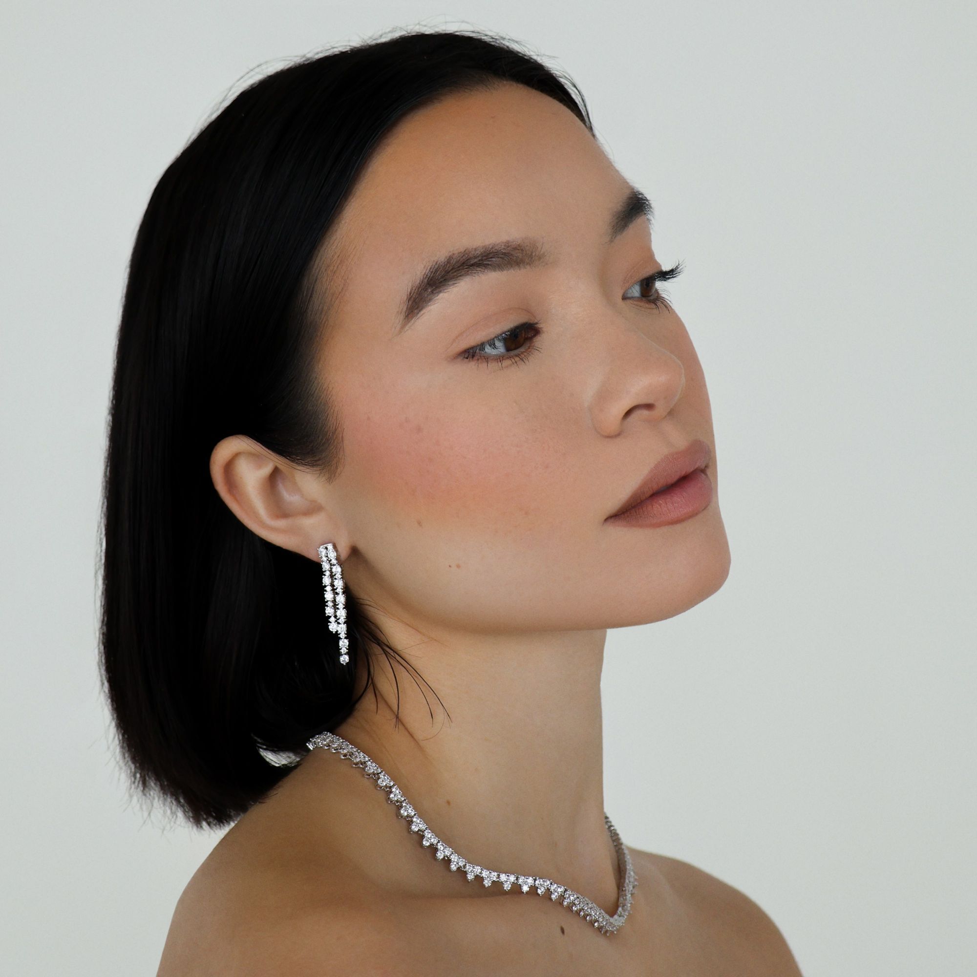 QUINN – Double Strand Earrings