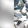 Silver with Clear Gem