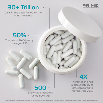 Prime Anti-Aging Nutraceuticals&reg; NAD+菁源寶