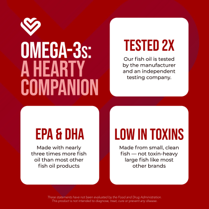 Heart Health易善魚油維生素E膠囊食品