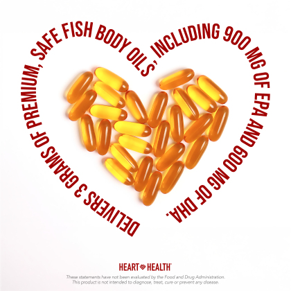 Heart Health易善魚油維生素E膠囊食品