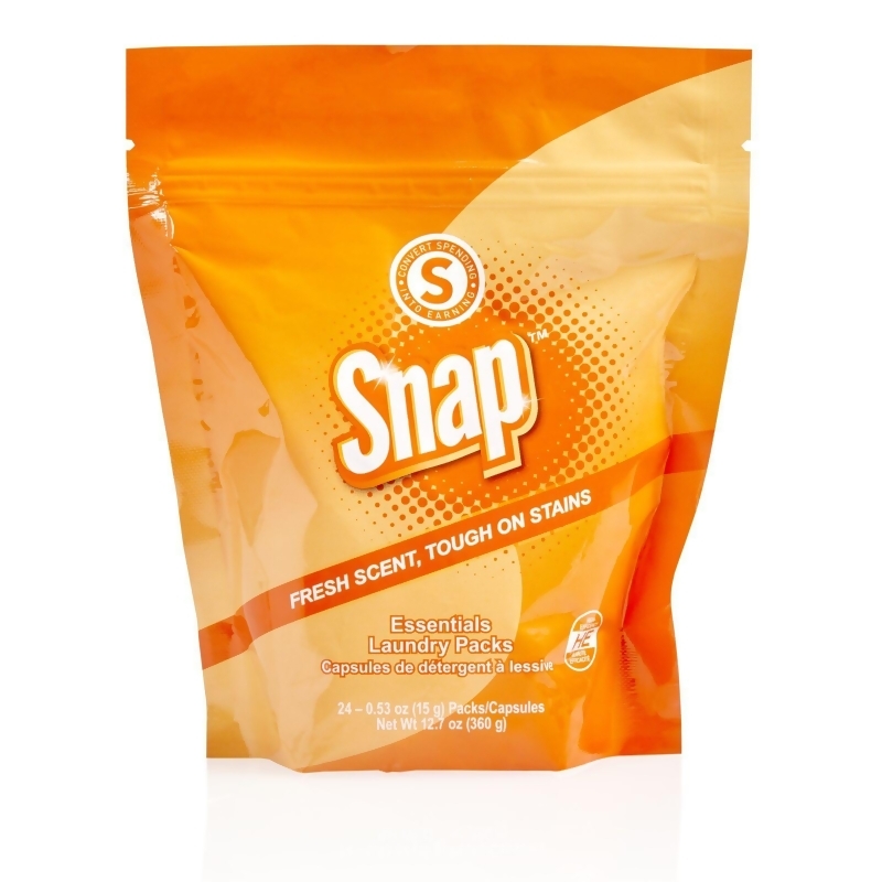 Snap™ Paquetes de Detergente para Ropa Essentials – Aroma Fresco