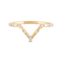 LANA - Elegante anillo en forma de V