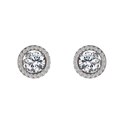 ALEXIS - Aretes con halo