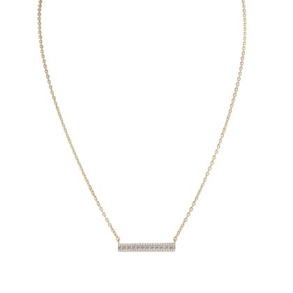 BROOK - Collar de barra redonda de corte baguette (VENTA FINAL)