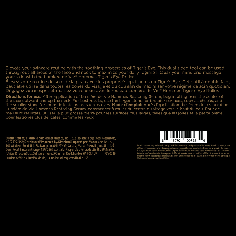 Lumière de Vie® Hommes Rodillo Facial Tiger’s Eye