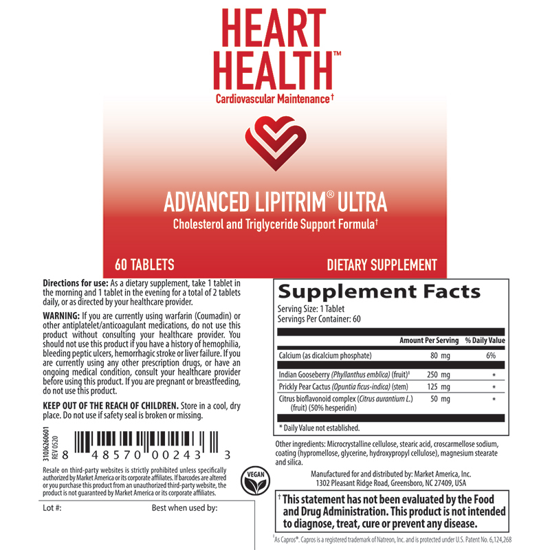 Heart Health Advanced LipiTrim® Ultra (Advanced Cholesterol Support Formula)
