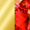 Oro con gema roja