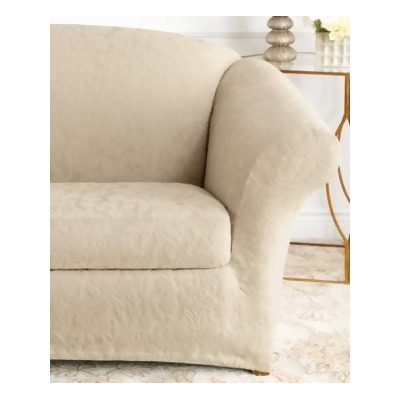 Sure Fit Stretch Sofa Jacquard Damask 2 Piece Slipcover From Jacquard Damask 2 Piece Sofa Slipcover