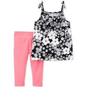 Carter's 2-Pc. Floral-Print Tunic & Leggings Set, Baby Girls Carter's 2-Pc. Floral-Print Tunic & Leggings Set, Baby Girls