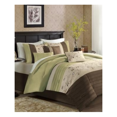 Madison Park Serene 7 Pc Queen Comforter Set Bedding From Macy S