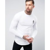 Gym King Long Sleeve T-Shirt In Muscle Fit - White Gym King Long Sleeve T-Shirt In Muscle Fit - White