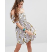 Free People Louse Off Shoulder Dress - Cream Free People Louse Off Shoulder Dress - Cream